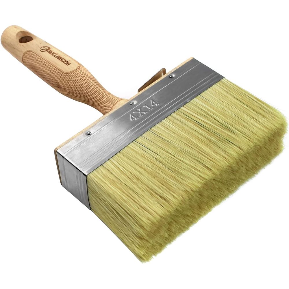 Wood Stain Brush - 5.5 Large Limewash Deck Stain Brush