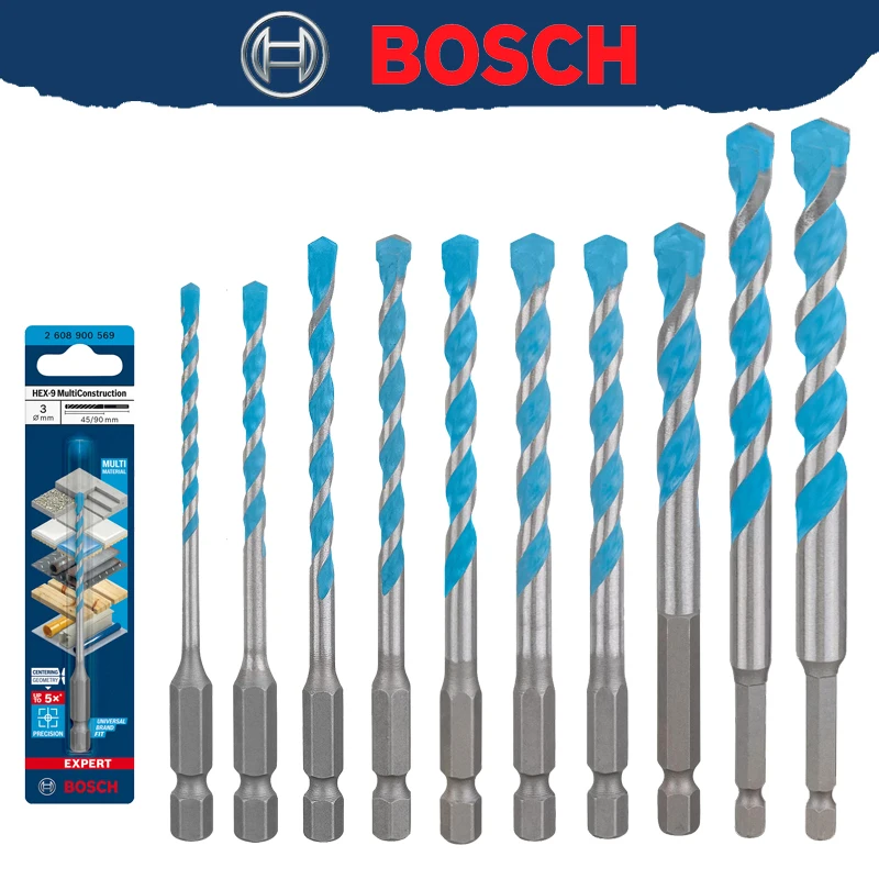 Drill Bit Set - BOSCH EXPERT HEX-9 Multi Construction Drill