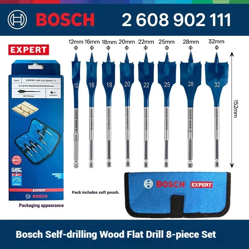 Drill Bit Set - Bosch EXPERT Self Cut Speed Spade
