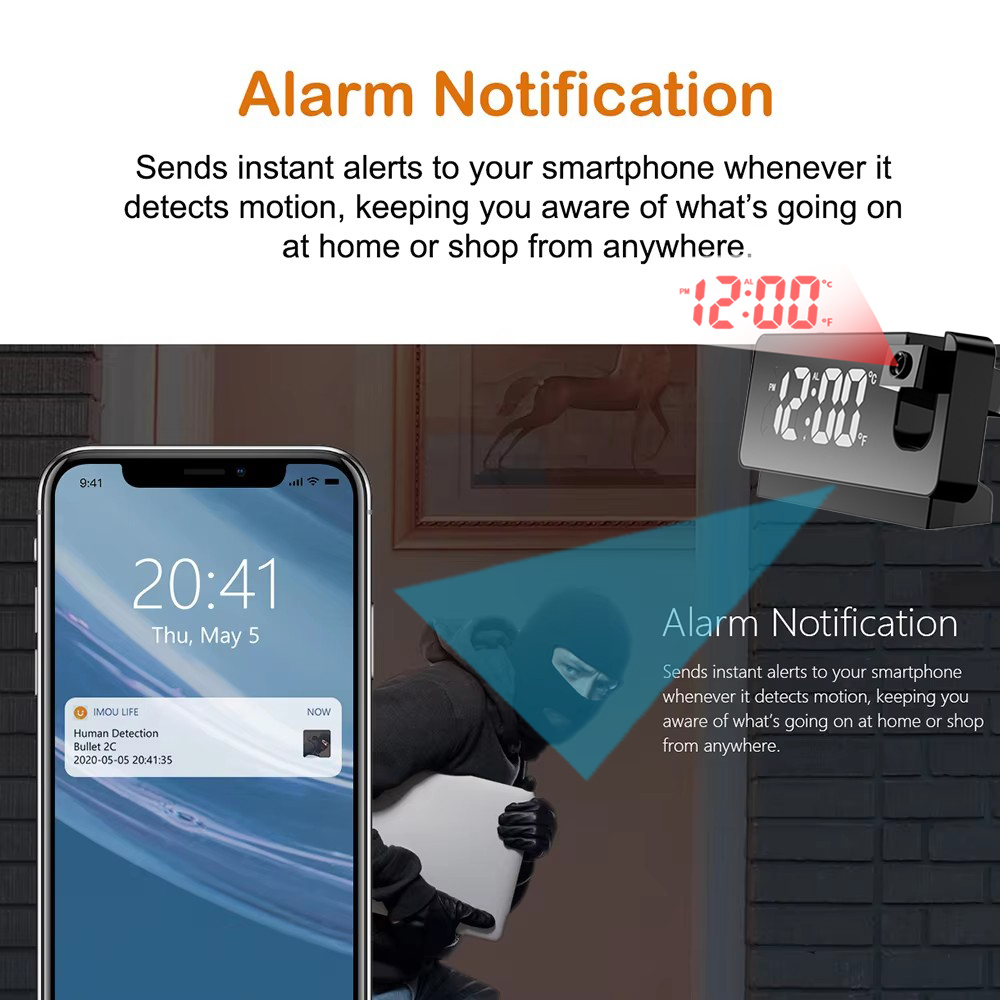 Improved 4K HD Clock Camera, S - App Home Improvement review and price