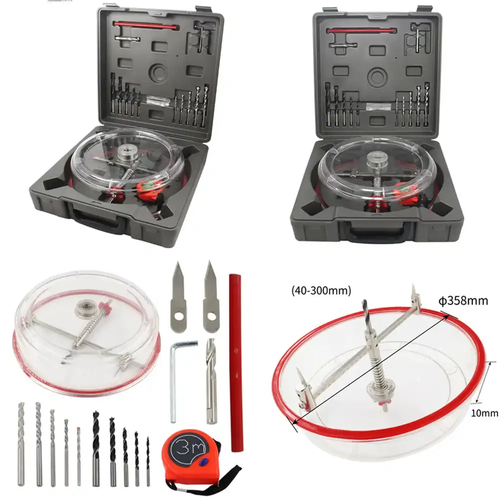 Adjustable Hole Saw Cutter Dri - Drill Bit Set review and price