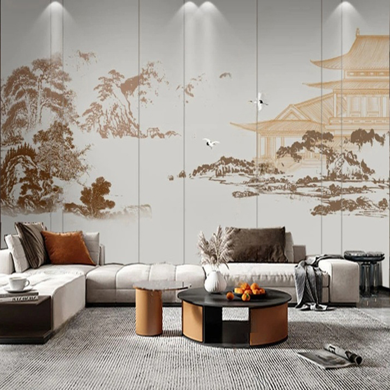 Custom Chinese Abstract Ink La - Home Improvement Background review and price