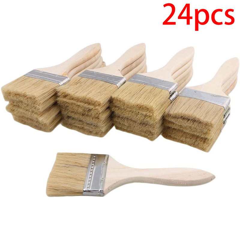 24Pcs Paint Brushes 70mm Chip  - Wood Stain Brush review and price