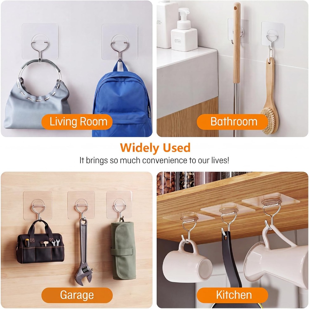 Heavy Duty Adhesive Wall Hooks - Home Improvement Usa review and price