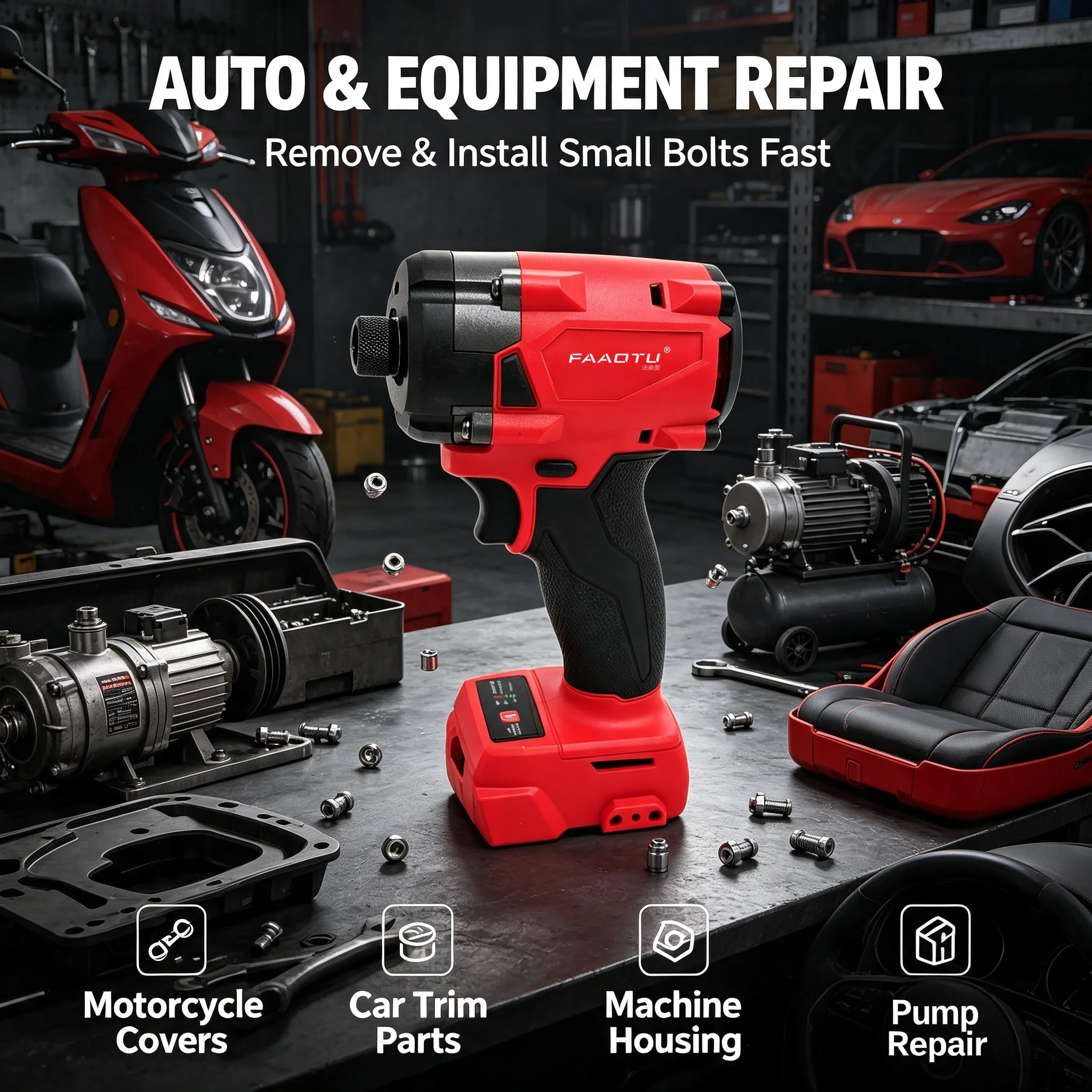 FAAOTU 18V Cordless Electric S - Home Improvement Usa review and price