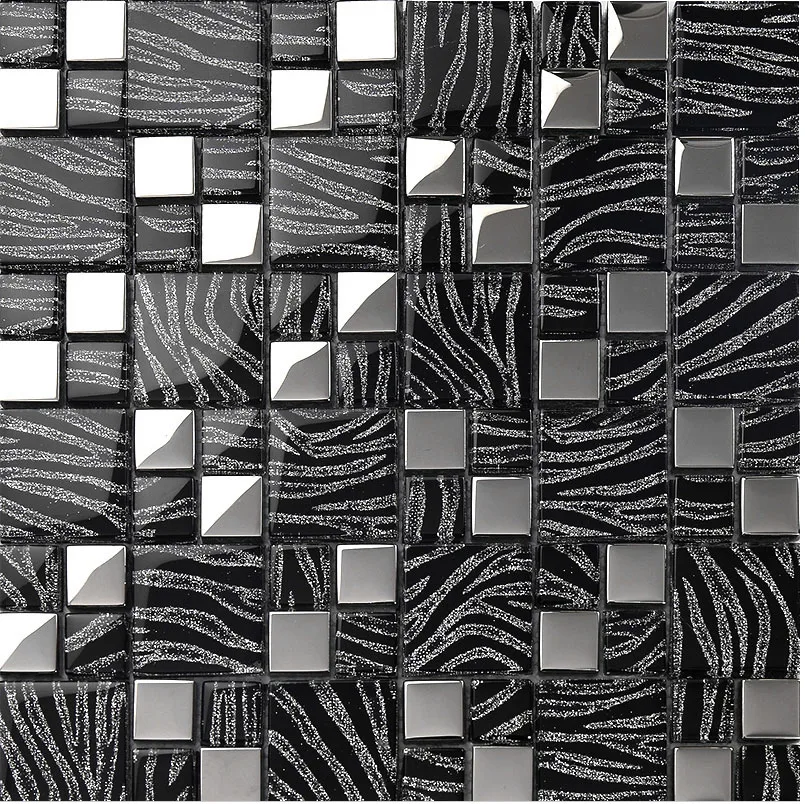 Luxury Black Silver Glass  Mos - Home Improvement Background review and price